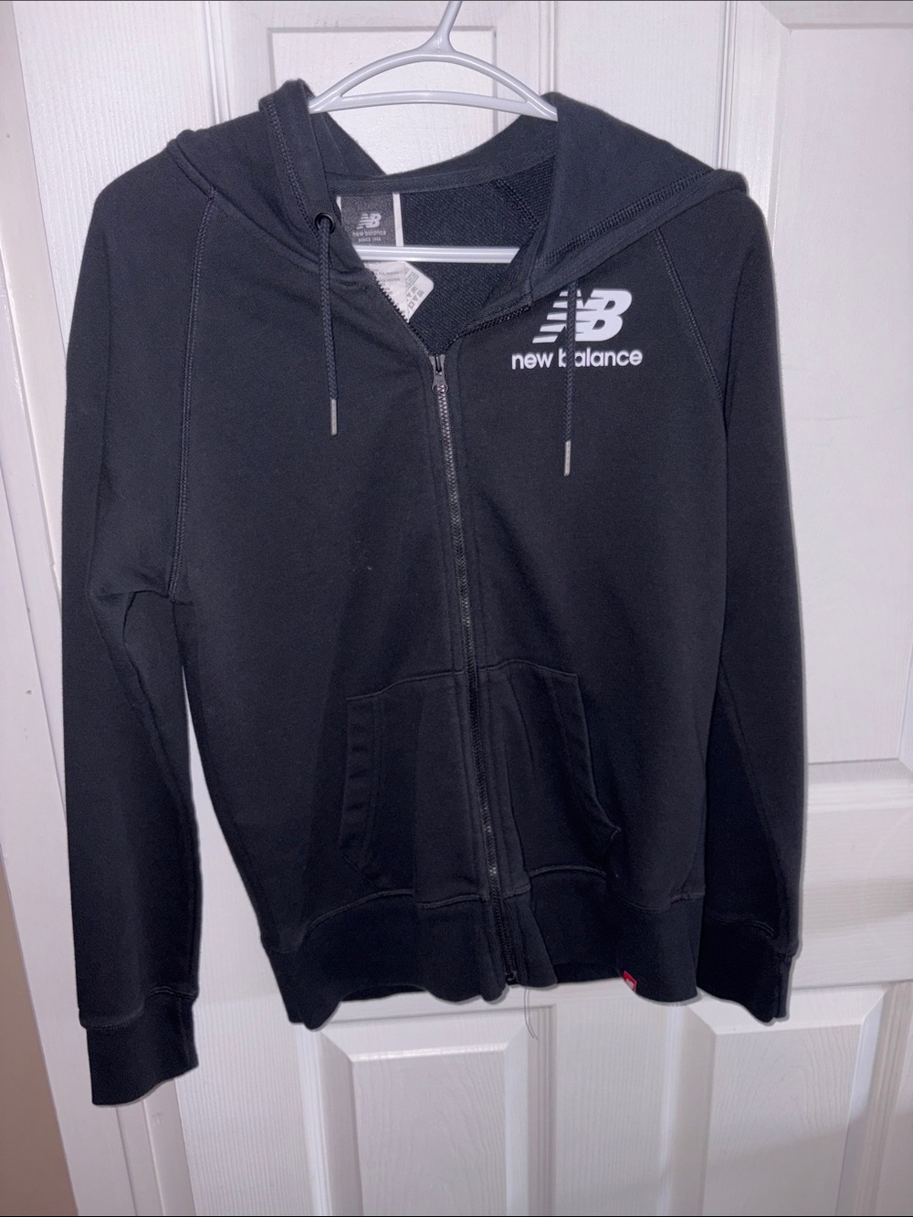 New Balance Black Full-Zip Hooded Sweatshirt